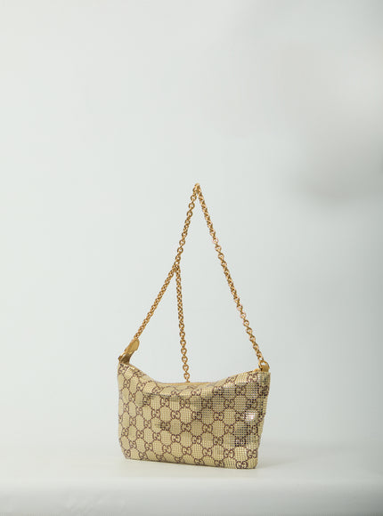 Gucci Metallized Evening Bag With Charm