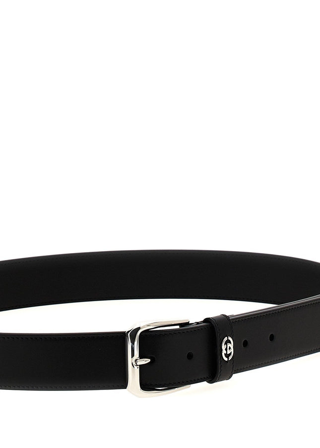 Gucci Interlocking G Leather Belt