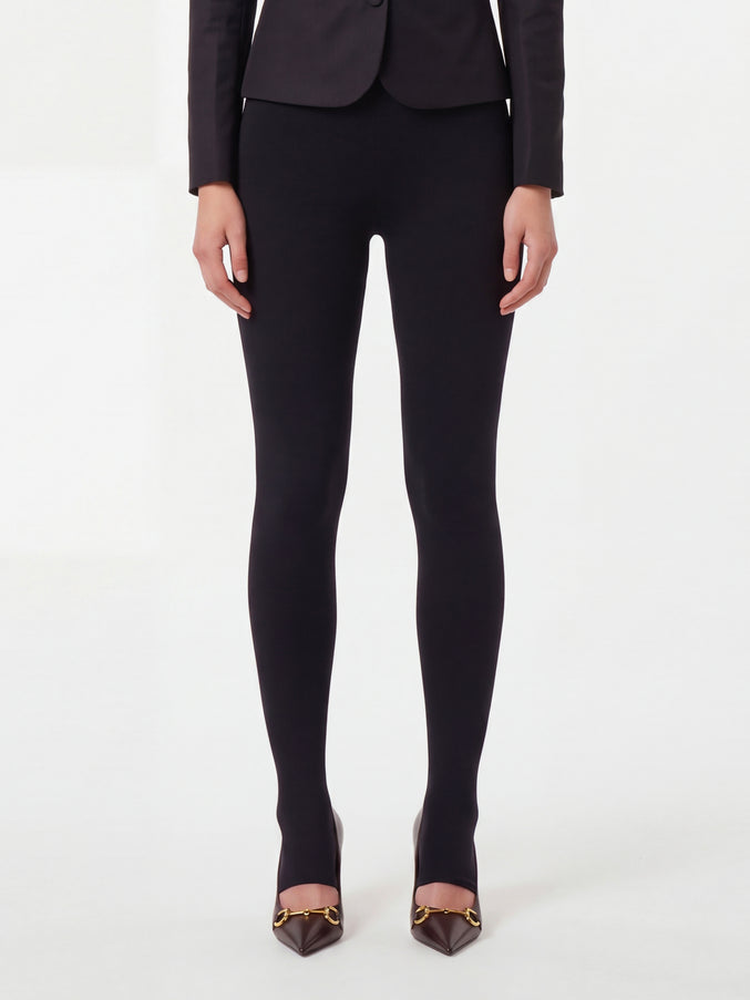 Gucci Seamless Stretch Nylon Jersey Leggings Black