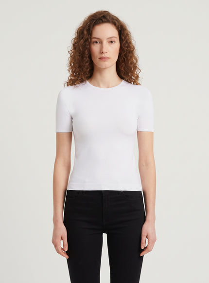 Seamless Stretch Nylon Jersey T-shirt