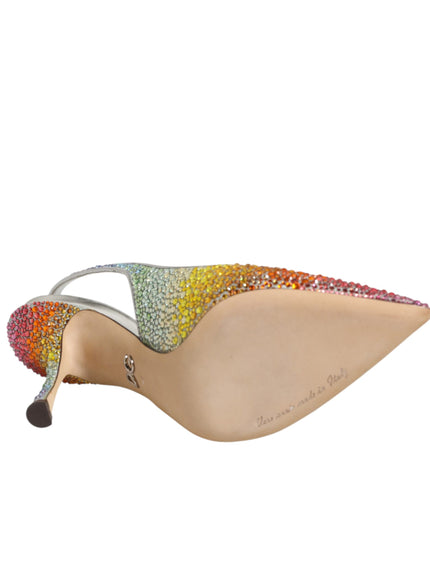 Dolce & Gabbana Multicolor Sequin Slingback Pumps