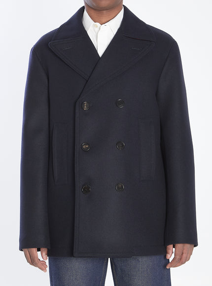 Gucci Peacot In Wool Blue