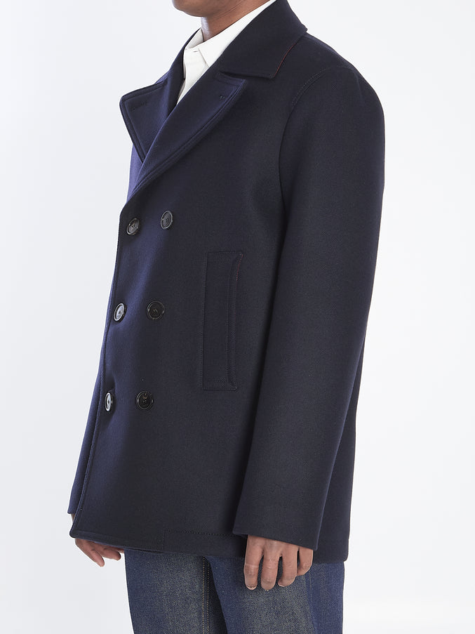 Gucci Peacoat In Wool