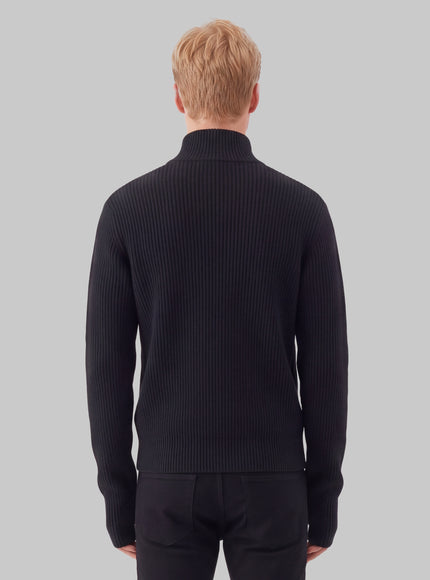 Lemaire Zip Cardigan In Virgin Wool