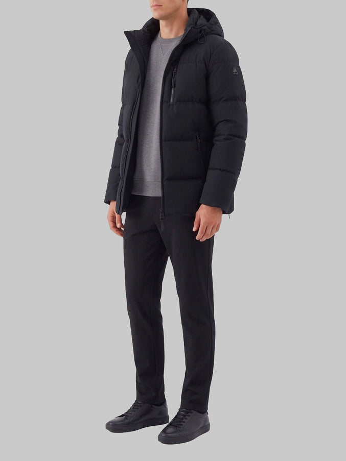 Moose Knuckles Soho 3q Black Down Jacket