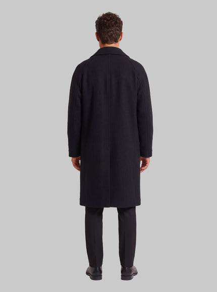 Lemaire Double-breasted Coat In Wool And Felted Alpaca