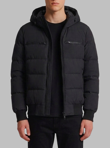 Moose Knuckles Soho Padded Bomber Jacket Black