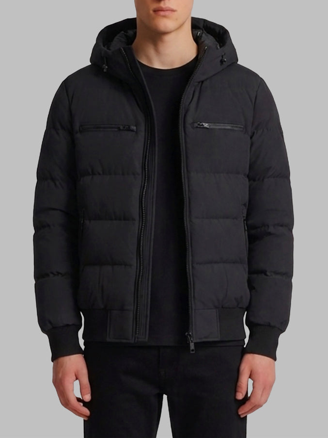 Moose Knuckles Soho Padded Bomber Jacket Black