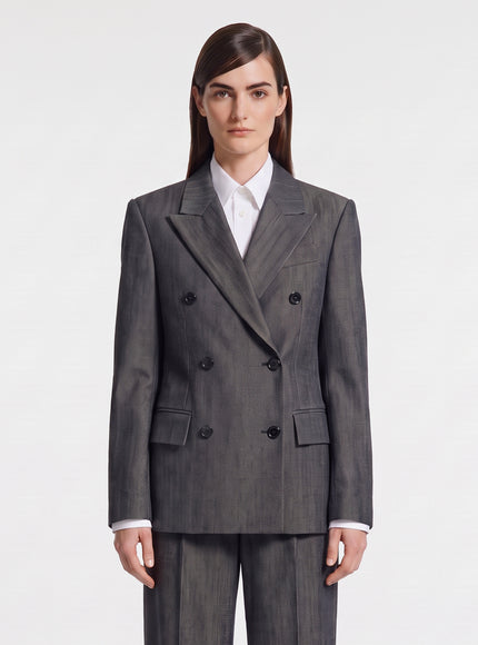 Balenciaga Double-breasted Tailored Jacket Grey