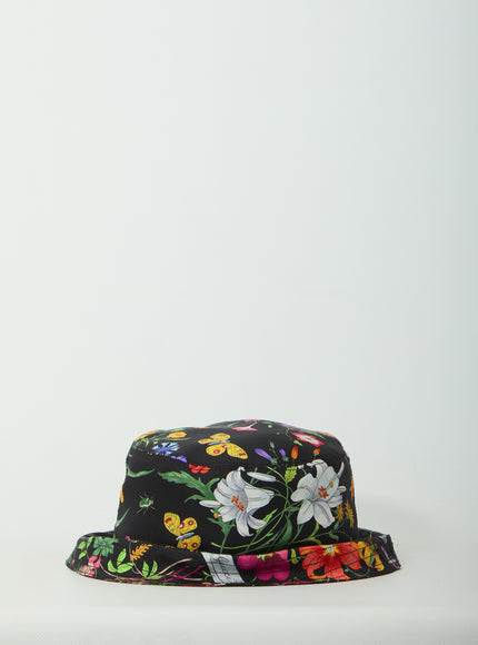 Gucci Printed Silk Twill Cloche Hat