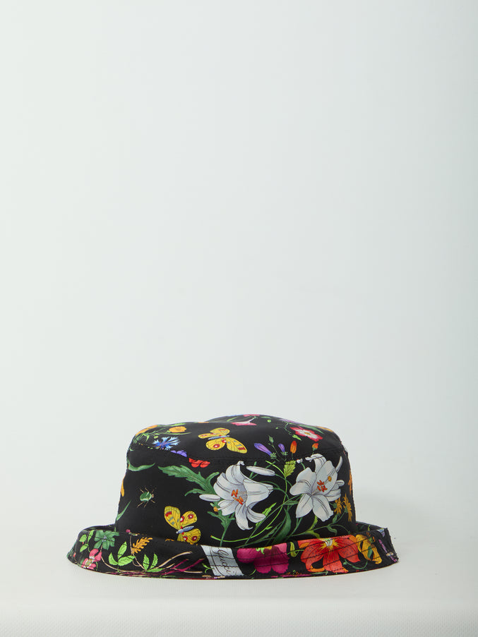 Gucci Printed Silk Twill Cloche Hat