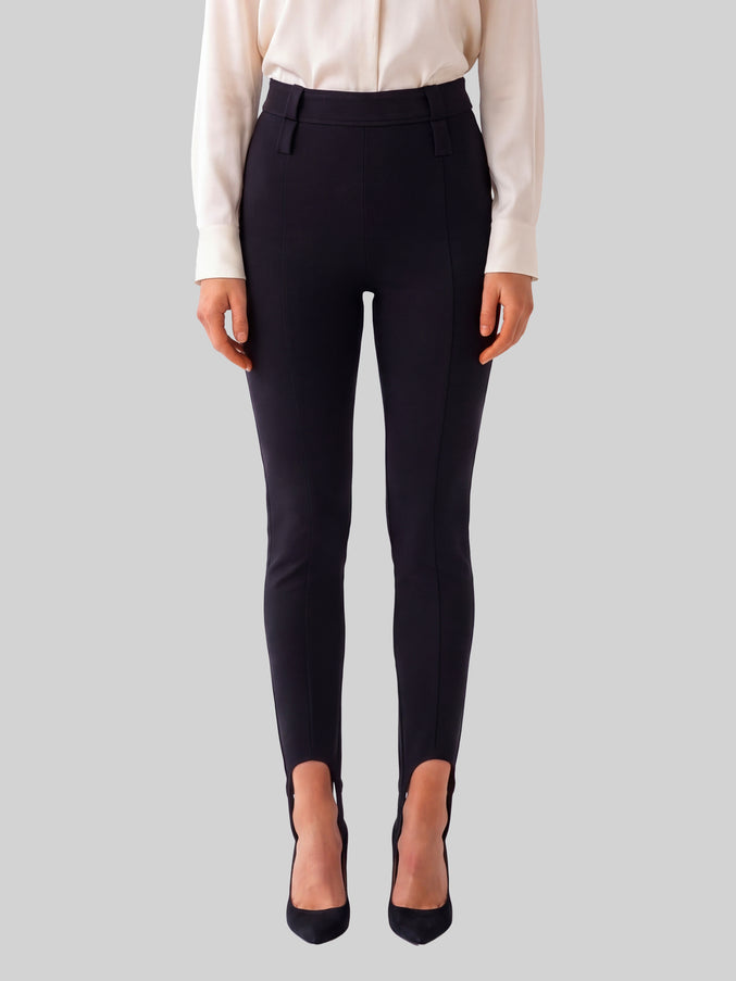 The Frankie Shop Lili Black Stirrup Pants Black
