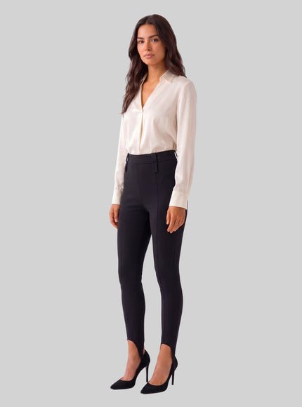 The Frankie Shop Lili Black Stirrup Pants