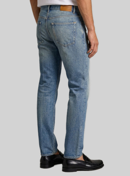 Saint Laurent Authentic Medium Blue Relax Tapered Leg Jeans