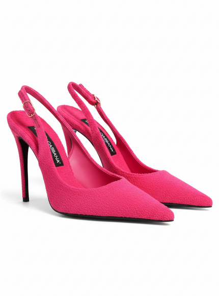 Dolce & Gabbana Pink Suede Slingback Pumps