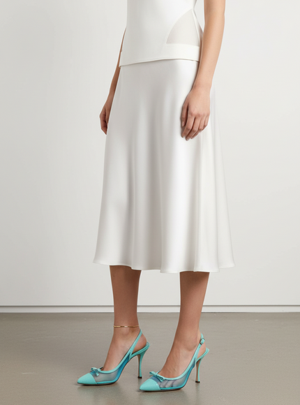 Dolce & Gabbana Leather & Mesh Slingback Heels