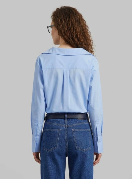 The Frankie Shop Mela Light Blue Fitted Shirt