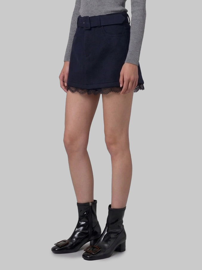 Self Portrait Navy Lace Skort
