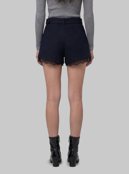 Self Portrait Navy Lace Skort