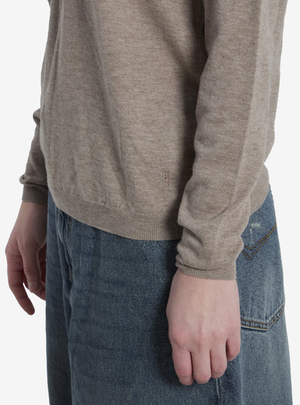 The Frankie Shop Tala Knit V-neck Polo