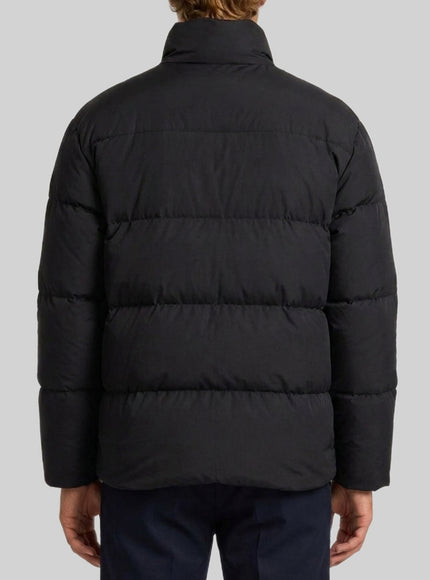 Saint Laurent Black Cassandre Puffer Jacket