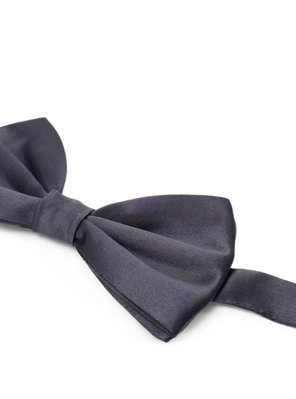 Dolce & Gabbana Gray Silk Bowtie