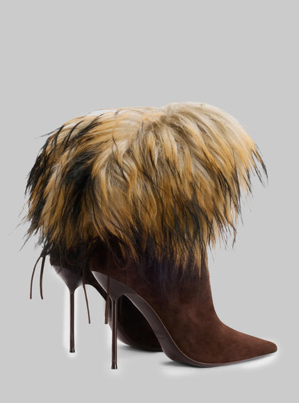 Paris Texas Lidia Ankle Fur Boots 105
