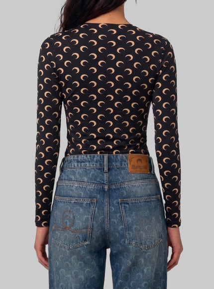 Marine Serre Second Skin Moon Top