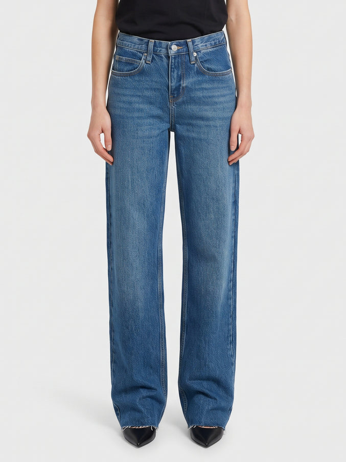 The Frankie Shop Dalston Jeans In Blue Wash Blue
