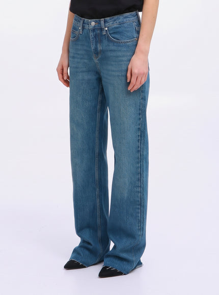 The Frankie Shop Dalston Jeans In Blue Wash