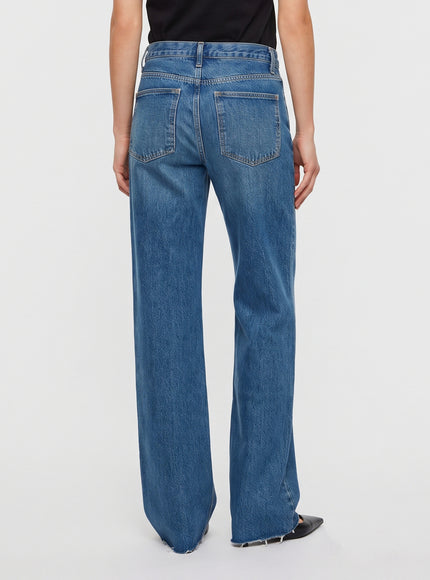 The Frankie Shop Dalston Jeans In Blue Wash