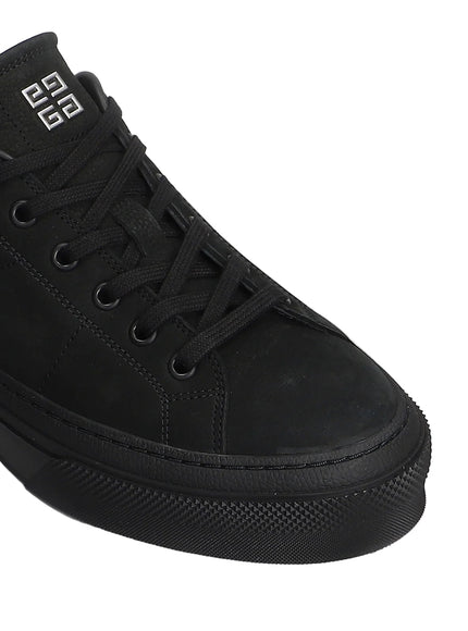 Givenchy Men's City Canvas Suede Low-Top Sneakers