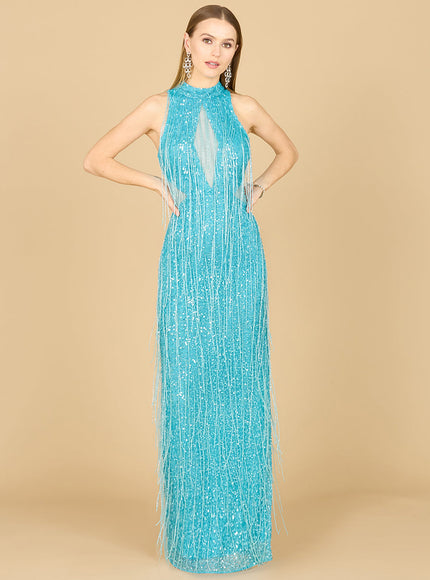 Carrie Fringe Beaded Dress - OUTLET