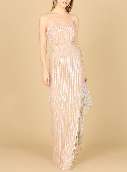 Baby Jane Fringe Dress OUTLET Champagne