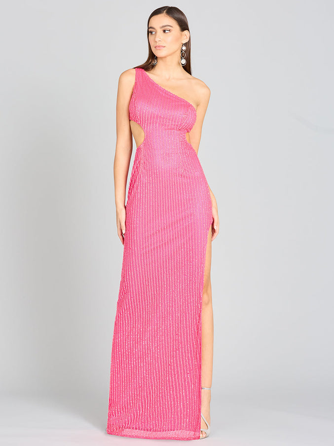 Regina Sequin Dress in Pink Hot Pink