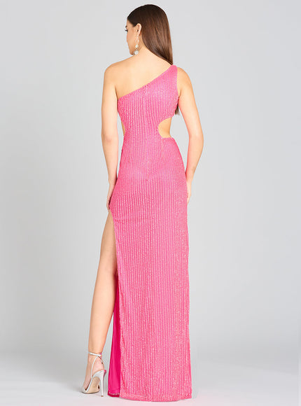 Regina Sequin Dress in Pink
