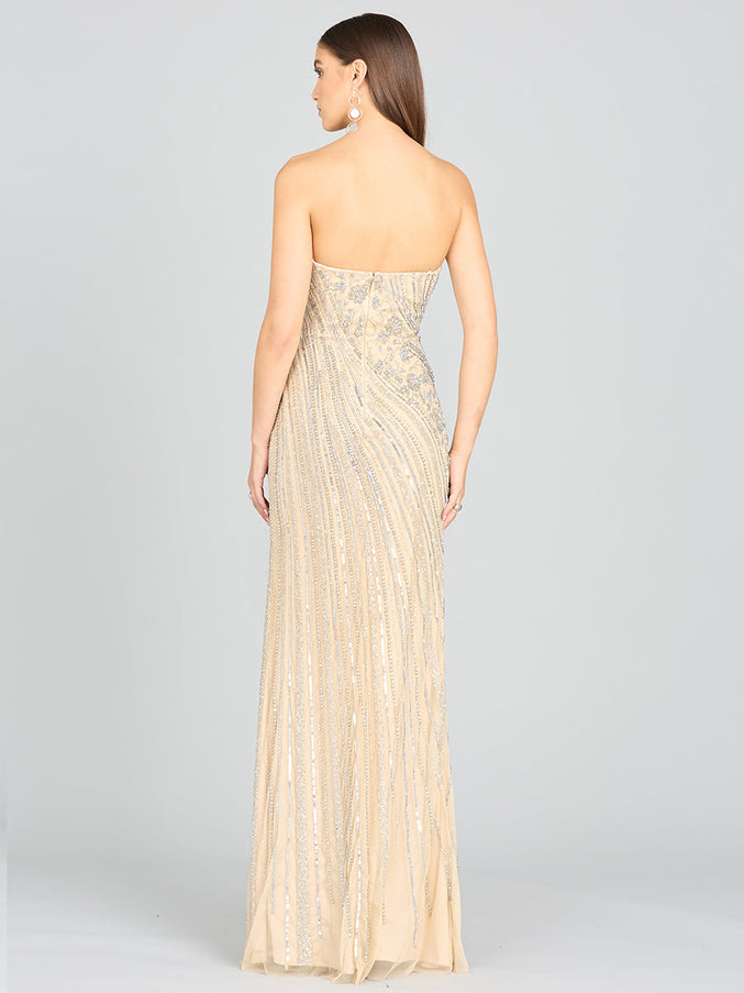 Lara Freddy Strapless Beaded Gown