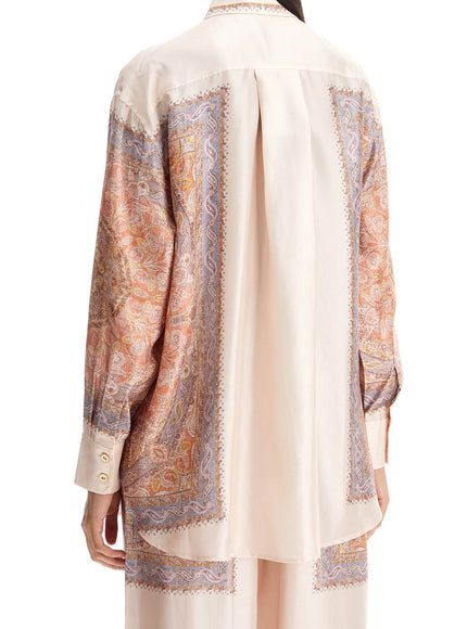 Zimmermann silk blouse illustration design