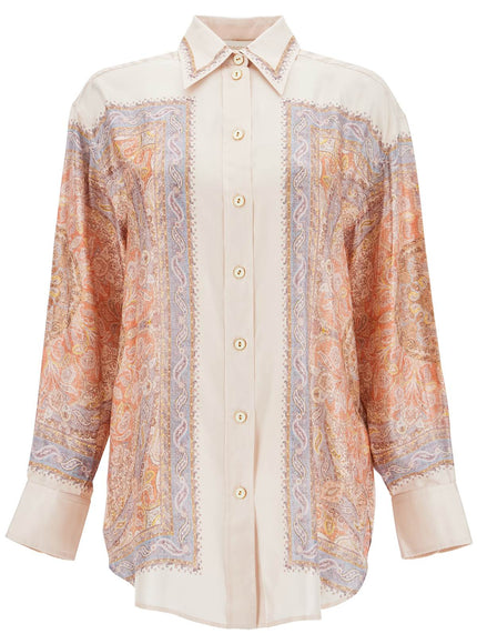 Zimmermann silk blouse illustration design