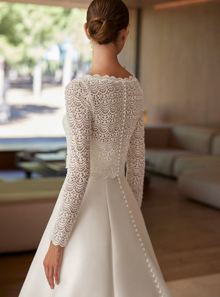 Ariele – Classic Two-Piece A-Line Wedding Dress by Rosa Clará