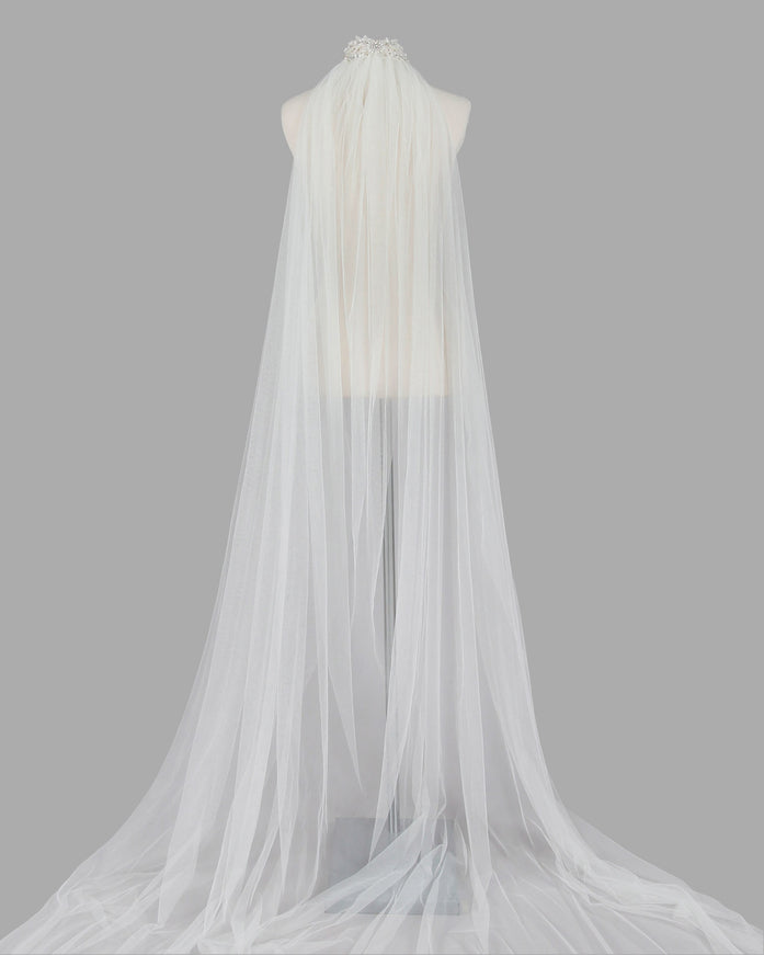Rosa Clará Beaded Tulle Veil