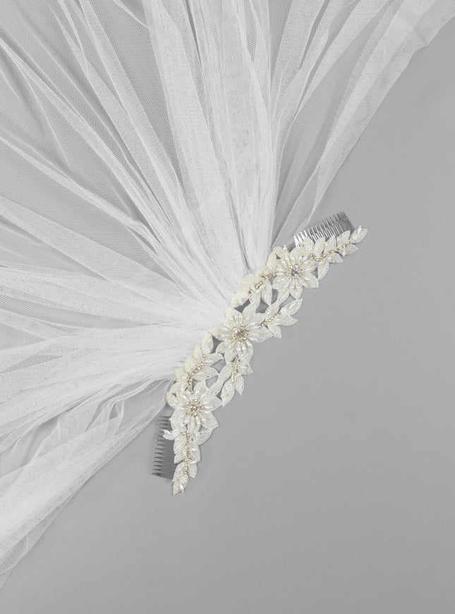 Rosa Clará Beaded Tulle Veil