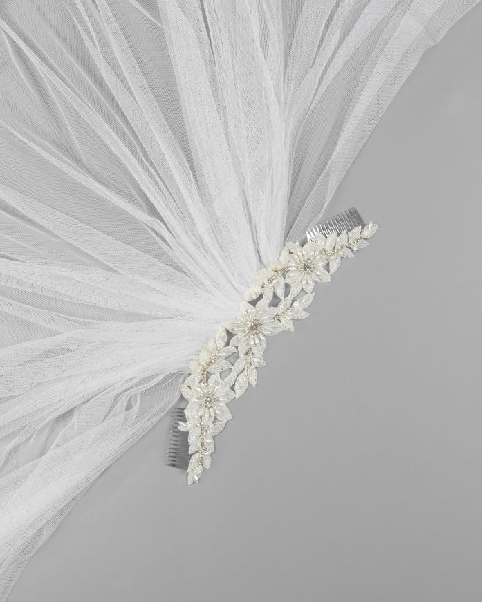 Rosa Clará Beaded Tulle Veil