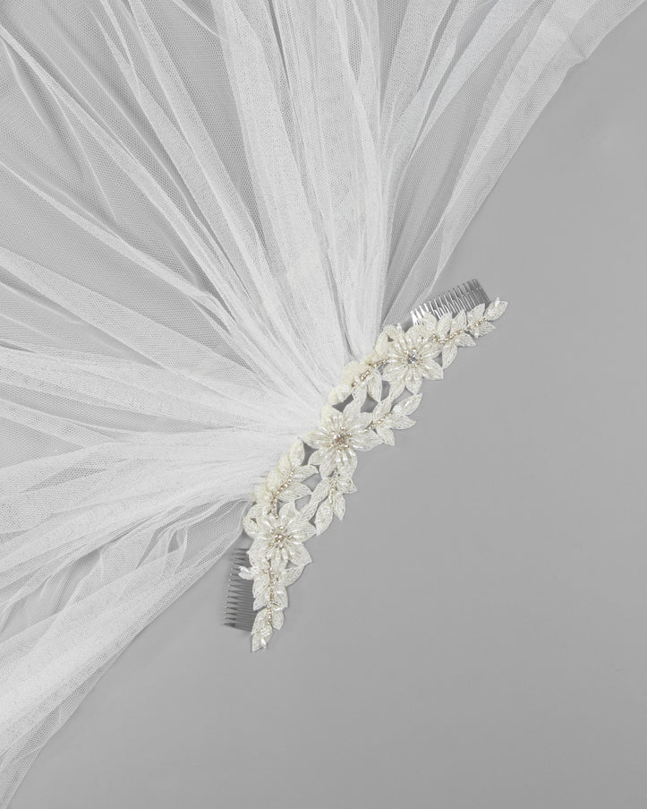 Rosa Clará Beaded Tulle Veil