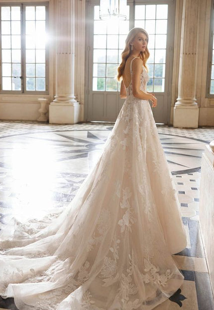 Rosa Clará Ember Lace & Tulle A-Line Princess Wedding Dress