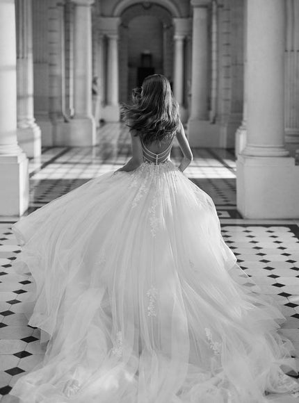 Rosa Clará Ethel Lace & Tulle Princess Wedding Dress