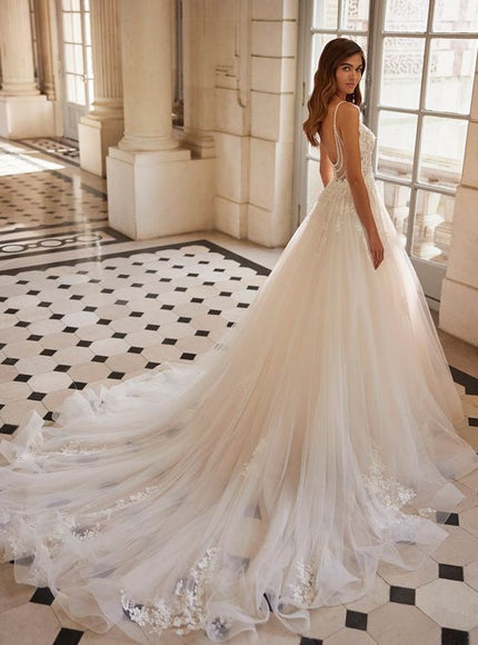 Rosa Clará Ethel Lace & Tulle Princess Wedding Dress