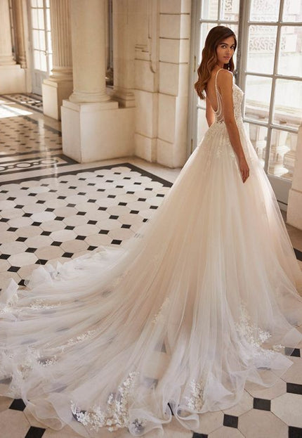 Rosa Clará Ethel Lace & Tulle Princess Wedding Dress