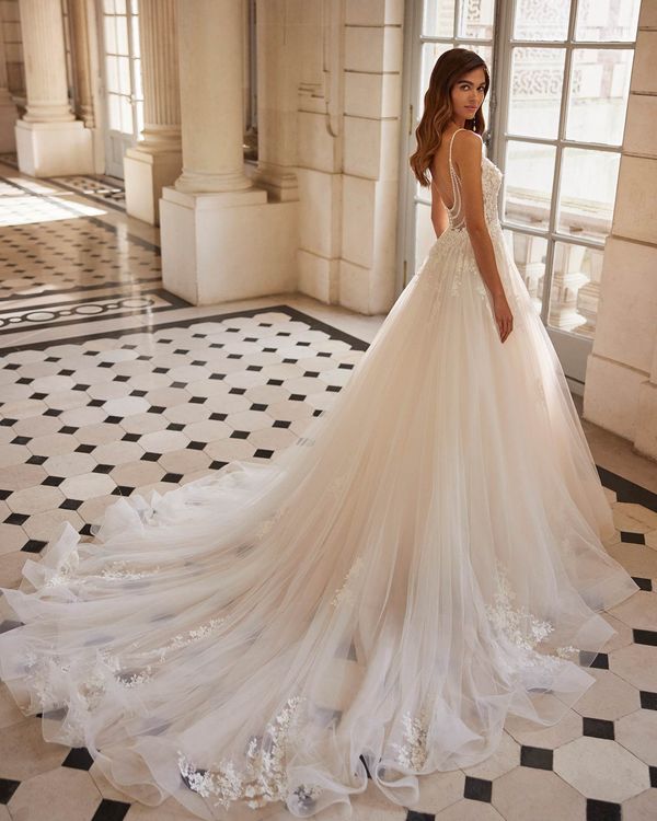 Rosa Clará Ethel Lace & Tulle Princess Wedding Dress