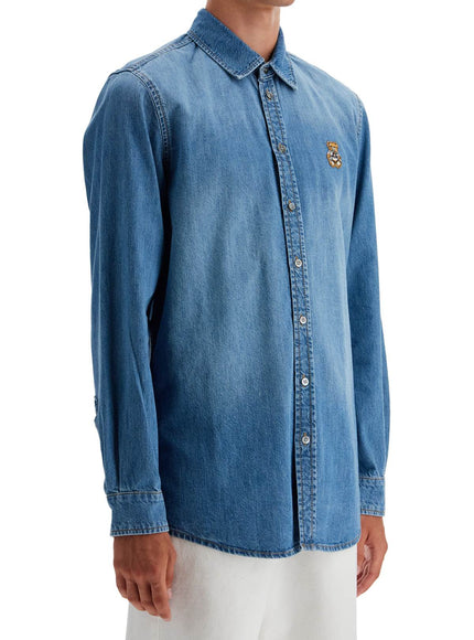 Moschino denim shirt with patch details